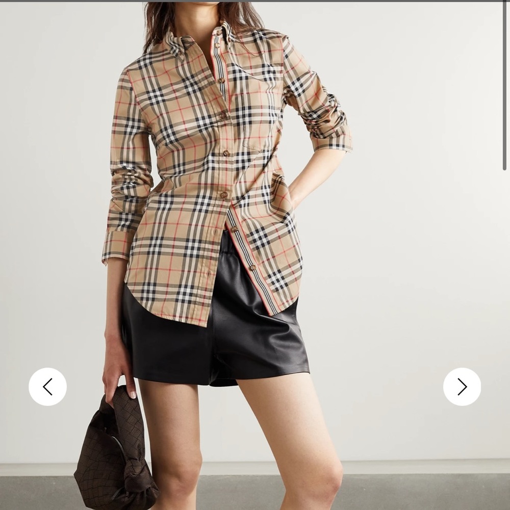 COPY - BURBERRY Button-down Collar Vintage Check Cotton Shirt size US8